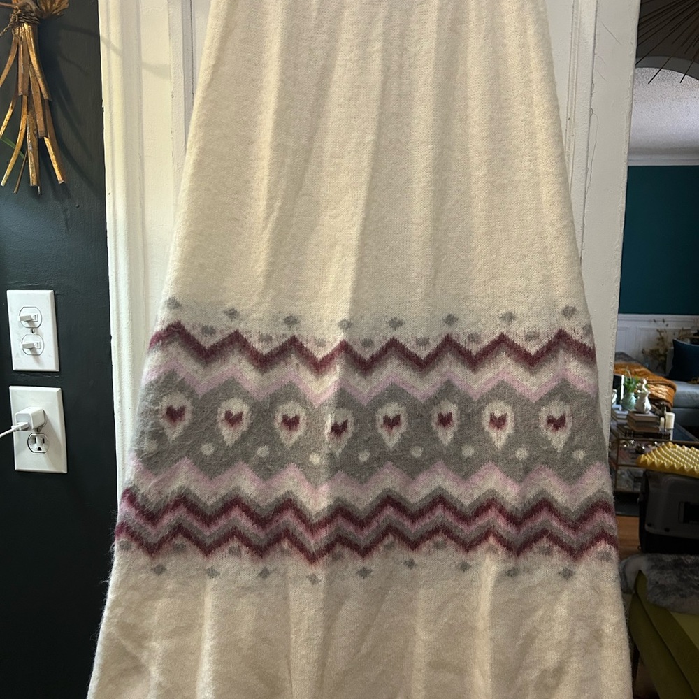Free People Cream Knit Sweater